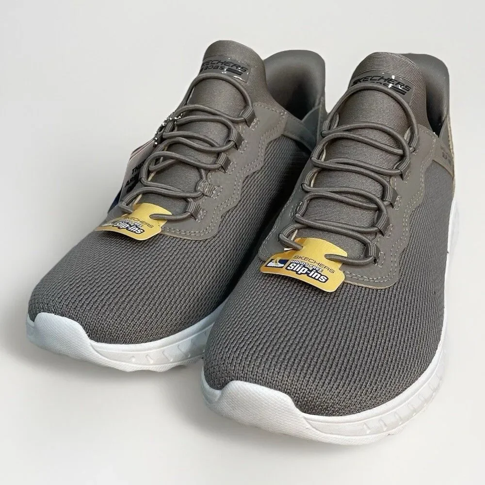 SKECHERS Bobs Sport Womens Size 9 Slip Ins Sneakers Taupe Hands Free Gray New - Picture 6 of 11